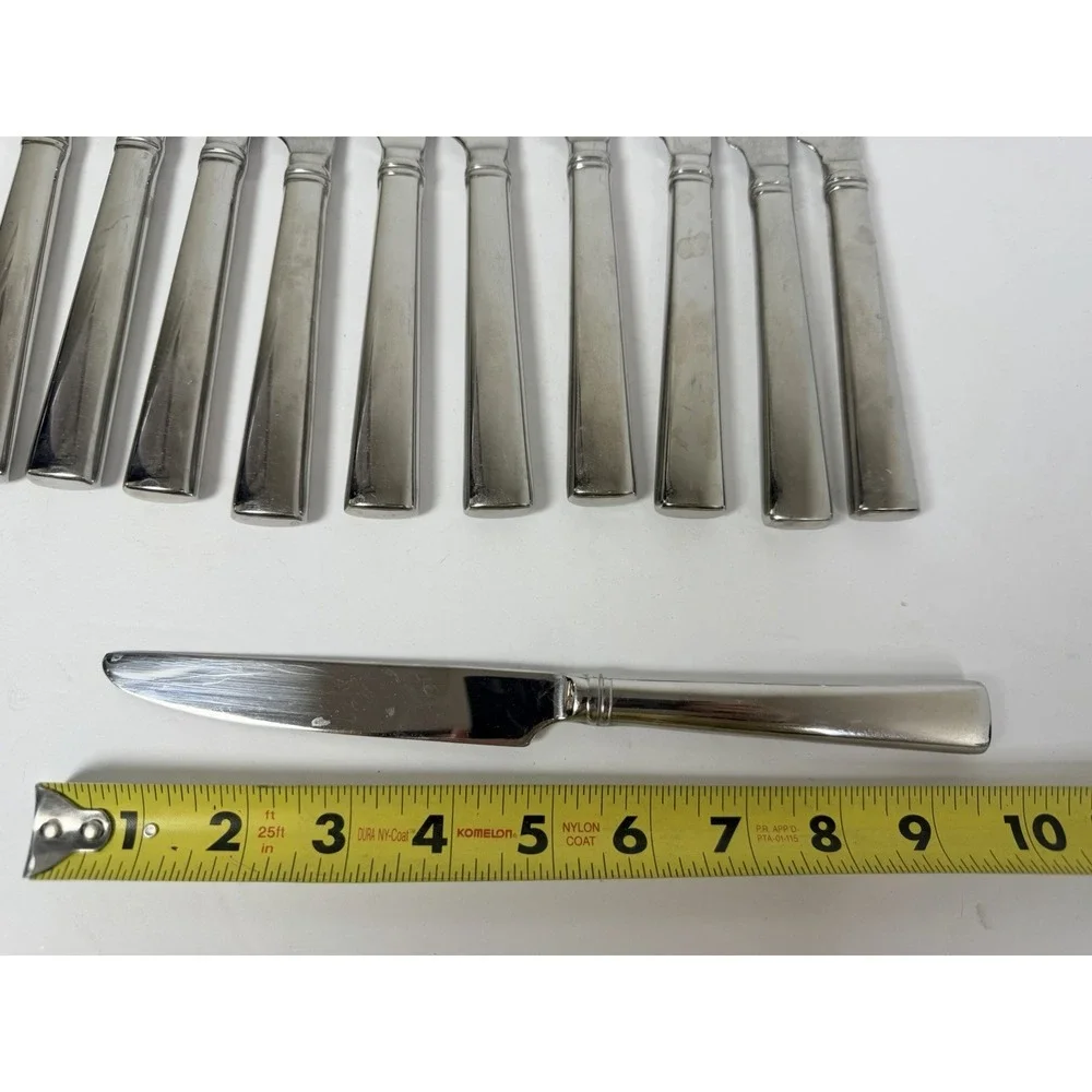 Reed & Barton Perspective Stainless Dinner Knives Lot Of 11 Replacements